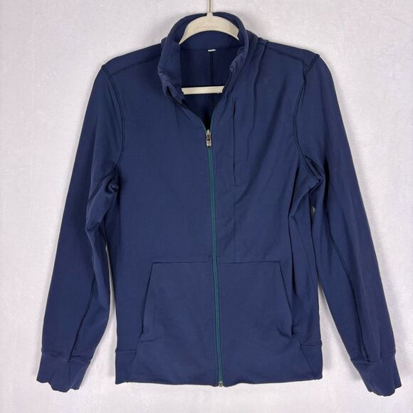 Lululemon Men's Blue Zip Up Yoga Workout Jacket Size Medium - Picture 1 of 12